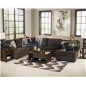 Signature Design by Ashley Jessa Place - Chocolate Casual Sectional